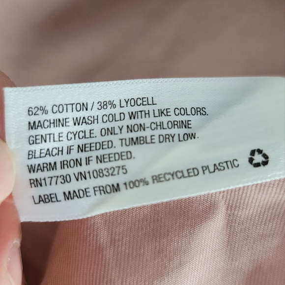 Universal Thread Large Blush Pink elastic waist full zip short sleeve dress - Picture 7 of 7